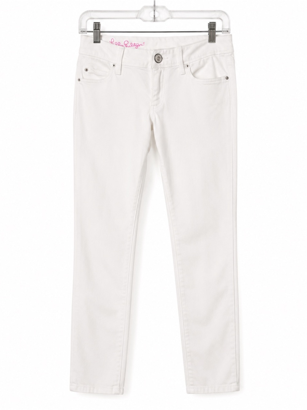 Lilly Pulitzer Crisp White Cropped skinny jeans